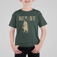 Funny Penguin Resist T Shirt For Kid Resist Penguin Activism Graphic