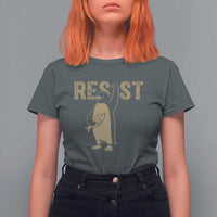 Funny Penguin Resist T Shirt For Women Resist Penguin Activism Graphic
