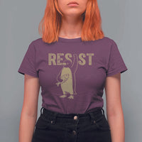 Funny Penguin Resist T Shirt For Women Resist Penguin Activism Graphic