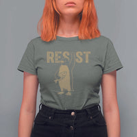 Funny Penguin Resist T Shirt For Women Resist Penguin Activism Graphic