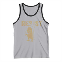 Funny Penguin Resist Tank Top Against Tariffs Activism Vintage