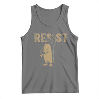 Funny Penguin Resist Tank Top Against Tariffs Activism Vintage