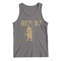 Funny Penguin Resist Tank Top Against Tariffs Activism Vintage