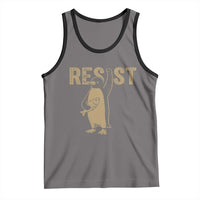 Funny Penguin Resist Tank Top Against Tariffs Activism Vintage