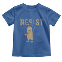 Funny Penguin Resist Toddler T Shirt Against Tariffs Activism Vintage