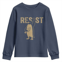 Funny Penguin Resist Youth Sweatshirt Against Tariffs Activism Vintage
