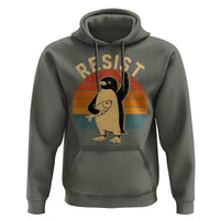 Funny Penguin Resist Hoodie Funny Penguin Resist Penguins Protest Against Tariffs