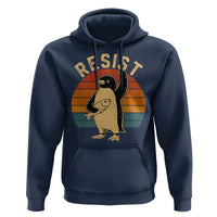 Funny Penguin Resist Hoodie Funny Penguin Resist Penguins Protest Against Tariffs
