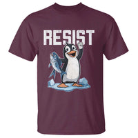 Funny Penguin Resist T Shirt Resist Penguin Activism