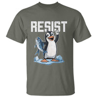 Funny Penguin Resist T Shirt Resist Penguin Activism