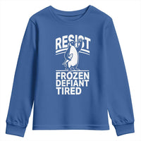 Funny Penguin Resist Youth Sweatshirt Frozen Defiant Tired FDT Activism
