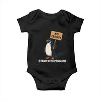 Funny Penguin Resist Baby Onesie No Tariffs I Stand With Penguins