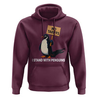 Funny Penguin Resist Hoodie No Tariffs I Stand With Penguins