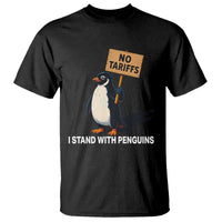 Funny Penguin Resist T Shirt No Tariffs I Stand With Penguins