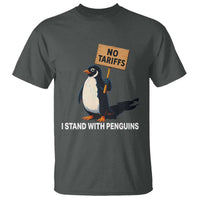 Funny Penguin Resist T Shirt No Tariffs I Stand With Penguins