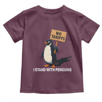 Funny Penguin Resist Toddler T Shirt No Tariffs I Stand With Penguins