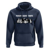 Funny Penguin Resist Hoodie Penguins Against Tariffs Sarcastic Saying Meme
