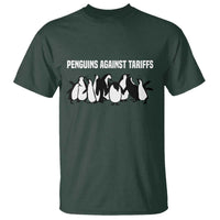 Funny Penguin Resist T Shirt Penguins Against Tariffs Sarcastic Saying Meme