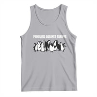Funny Penguin Resist Tank Top Penguins Against Tariffs Sarcastic Saying Meme