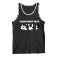 Funny Penguin Resist Tank Top Penguins Against Tariffs Sarcastic Saying Meme