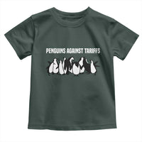 Funny Penguin Resist Toddler T Shirt Penguins Against Tariffs Sarcastic Saying Meme