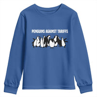 Funny Penguin Resist Youth Sweatshirt Penguins Against Tariffs Sarcastic Saying Meme