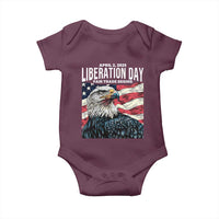 Liberation Day April 2 2025 Baby Onesie Fair Trade Patriotic American Eagle USA Flag