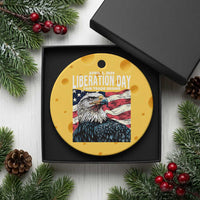 Liberation Day April 2 2025 Ceramic Ornament Fair Trade Patriotic American Eagle USA Flag - Wonder Print Shop