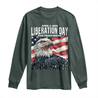 Liberation Day April 2 2025 Long Sleeve Shirt Fair Trade Patriotic American Eagle USA Flag