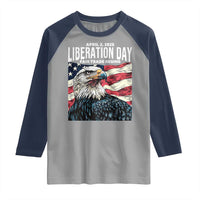 Liberation Day April 2 2025 Raglan Shirt Fair Trade Patriotic American Eagle USA Flag