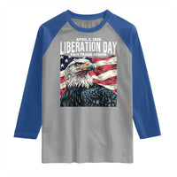 Liberation Day April 2 2025 Raglan Shirt Fair Trade Patriotic American Eagle USA Flag