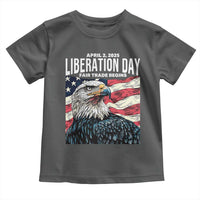 Liberation Day April 2 2025 Toddler T Shirt Fair Trade Patriotic American Eagle USA Flag