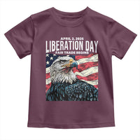 Liberation Day April 2 2025 Toddler T Shirt Fair Trade Patriotic American Eagle USA Flag