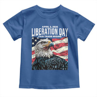 Liberation Day April 2 2025 Toddler T Shirt Fair Trade Patriotic American Eagle USA Flag