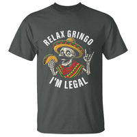 Cinco De Mayo Skeleton T Shirt Relax Gringo I'm Legal Poncho