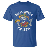 Cinco De Mayo Skeleton T Shirt Relax Gringo I'm Legal Poncho