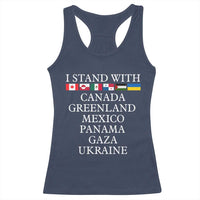 I Stand With Canada Greenland Mexico Panama Gaza Ukraine Racerback Tank Top