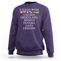 I Stand With Canada Greenland Mexico Panama Gaza Ukraine Sweatshirt