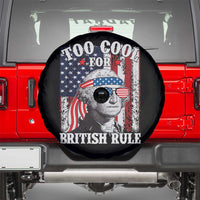 Funny Too Cool For British Rule Spare Tire Cover George Washington US American Flag 4th of July