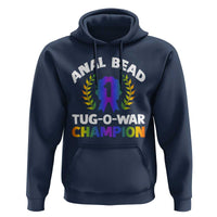 Anal Bead Tug O War Champion Funny Offensive Hoodie Inappropriate Adult Humor Rainbow - Wonder Print Shop