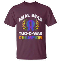 Anal Bead Tug O War Champion Funny Offensive T Shirt Inappropriate Adult Humor Rainbow - Wonder Print Shop