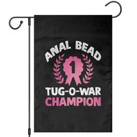 Anal Bead Tug O War Champion Funny Offensive Garden Flag Inappropriate Adult Humor Pink - Wonder Print Shop