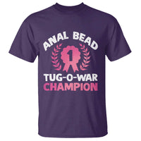 Anal Bead Tug O War Champion Funny Offensive T Shirt Inappropriate Adult Humor Pink - Wonder Print Shop