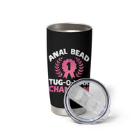 Anal Bead Tug O War Champion Funny Offensive Tumbler Cup Inappropriate Adult Humor Pink - Wonder Print Shop