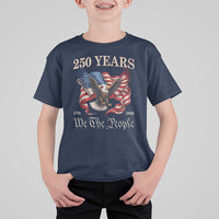 250 Years of Liberty American Semiquincentennial T Shirt For Kid We The People Patriotic Eagle Heritage 1776 2026