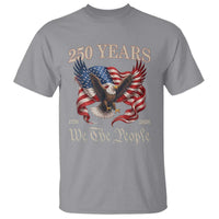 250 Years of Liberty American Semiquincentennial T Shirt We The People Patriotic Eagle Heritage 1776 2026