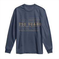 250 Years of Freedom American Flag Vintage Long Sleeve Shirt 1776-2026 We The People Patriotic Heritage