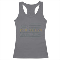 250 Years of Freedom American Flag Vintage Racerback Tank Top 1776-2026 We The People Patriotic Heritage