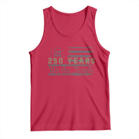 250 Years of Freedom American Flag Vintage Tank Top 1776-2026 We The People Patriotic Heritage