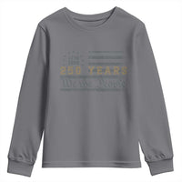250 Years of Freedom American Flag Vintage Youth Sweatshirt 1776-2026 We The People Patriotic Heritage